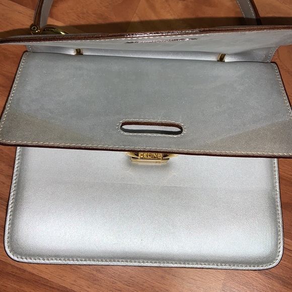 Authentic Vintage Celine Double Flap Handbag - Picture 5 of 14